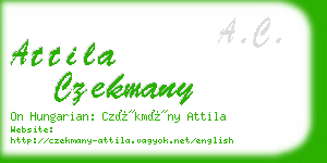 attila czekmany business card